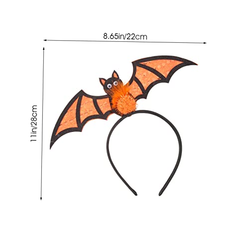 ERINGOGO Halloween Fledermaus Haarreif mit Flauschigem Ball Dekoratives Stirnband für Frauen Langlebig und Formstabil für Halloween Kostüme und Party Accessoire ERINGOGO Halloween Fledermaus Haarreif mit Flauschigem Ball Dekoratives Stirnband für Frauen Langlebig und Formstabil für Halloween Kostüme und Party Accessoire von ERINGOGO
