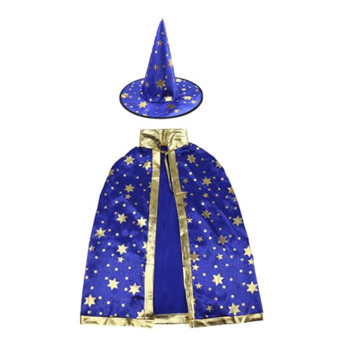 ERINGOGO Halloween Fünf Sterne Umhang Mit Kapuze Kreativer Zauberer Cape Kostüm Für Hut Für Halloween Partys Und Cosplay Veranstaltungen von ERINGOGO