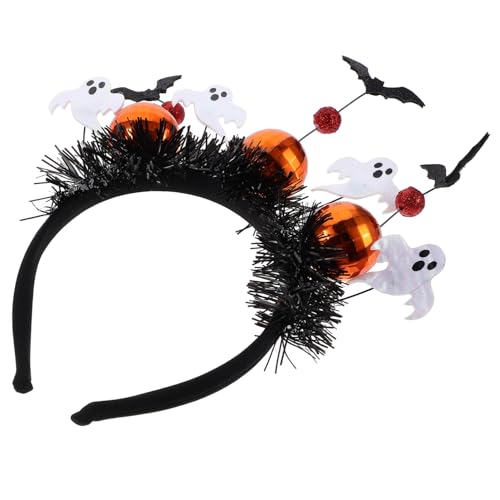 ERINGOGO Halloween Geist Haarreif Weißer Bat Stirnband Leichtes Cosplay Haarschmuck für Karneval Party Fotografie von ERINGOGO