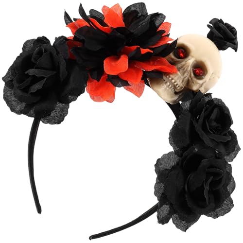 ERINGOGO Halloween Haarreif Schädel Langlebiges Party Haarband für Damen Bequemes Cosplay Accessoire Einstellbare für Halloween Kostüme und Festival Dekoration von ERINGOGO