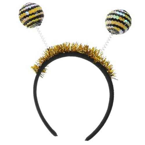 ERINGOGO Halloween Haarreif mit Pailletten und Federdesign Insekten Kopfschmuck für Erwachsene und Modisches Halloween Party Accessoire Langlebig und Vielseitig für Karneval und Alltag von ERINGOGO