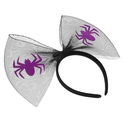 ERINGOGO Halloween Haarreif mit Spinnennetz und Schleife Leichtes Stirnband für Erwachsene Vielseitiges Party Accessoire für Bühnenauftritt und Kostümfest ERINGOGO Halloween Haarreif mit Spinnennetz und Schleife Leichtes Stirnband für Erwachsene Vielseitiges Party Accessoire für Bühnenauftritt und Kostümfest von ERINGOGO