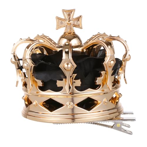ERINGOGO Halloween Haarschmuck Goldene Krone Haarnadel Damen Kopfschmuck Cosplay Party Zubehör ERINGOGO Halloween Haarschmuck Goldene Krone Haarnadel Damen Kopfschmuck Cosplay Party Zubehör von ERINGOGO