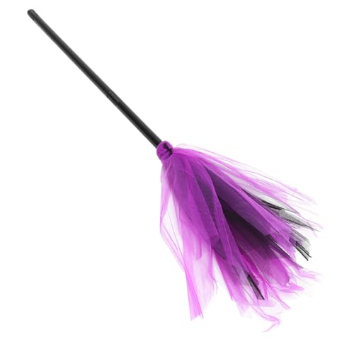 ERINGOGO Halloween Hexenbesen Cosplay Besen mit Abnehmbarem Deko Design Stabile und Vielseitige Halloween Party Requisite für Mädchen Tanz und Bühnenauftritte von ERINGOGO