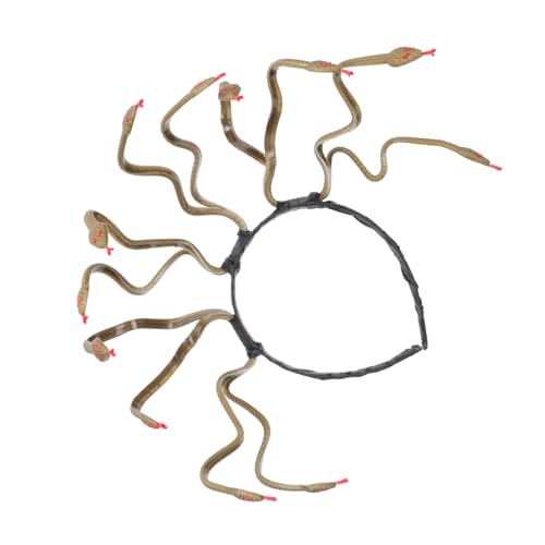 ERINGOGO Halloween Kopfband Schlange Design Medusa Kopfstück Cosplay Haarschmuck für Damen Karneval Party Zubehör von ERINGOGO