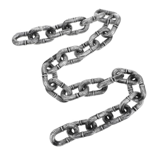 ERINGOGO Halloween Kunststoffkette Realistische Deko Gefälschte Eisenkette für Party Bühnenrequisite Leicht und Rostfrei Zubehör für Grusel Kostüm ERINGOGO Halloween Kunststoffkette Realistische Deko Gefälschte Eisenkette für Party Bühnenrequisite Leicht und Rostfrei Zubehör für Grusel Kostüm von ERINGOGO