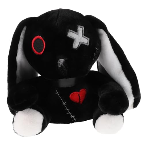 ERINGOGO Halloween Kuscheltier Hase Plüsch Leichtes Baumwoll Stofftier Deko Sofa Lustige Gruselige Geschenkidee für Zuhause und Halloween Party Atmosphäre von ERINGOGO