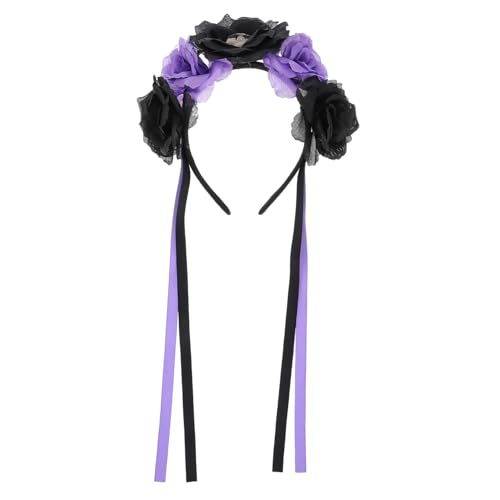 ERINGOGO Halloween Schädel Haarreif mit Blumen Langlebiges Party Braut Kopfschmuck Damen Karneval Tag der Toten Accessoire Komfortabler Festlicher Haarschmuck für Halloween ERINGOGO Halloween Schädel Haarreif mit Blumen Langlebiges Party Braut Kopfschmuck Damen Karneval Tag der Toten Accessoire Komfortabler Festlicher Haarschmuck für Halloween von ERINGOGO