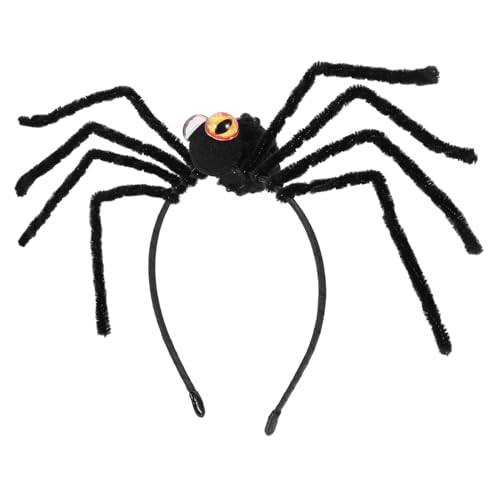 ERINGOGO Halloween Spider Haarreif Orange Originelles Spinnennetz Design Strapazierfähiger Kopfschmuck Für Karneval Party Halloween Kostüm Zubehör von ERINGOGO