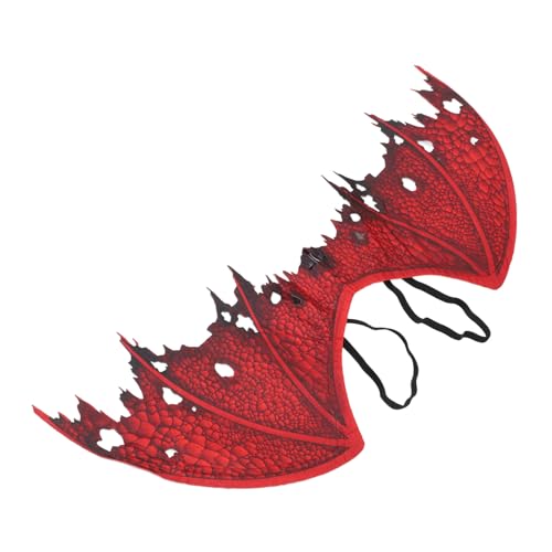 ERINGOGO Halloween Teufelsflügel Cosplay Prop aus Leichtem Vliesstoff Großes Rotes Party Accessoire für Erwachsene Langlebig und Komfortabel für Kostüm und Bühnenauftritte von ERINGOGO