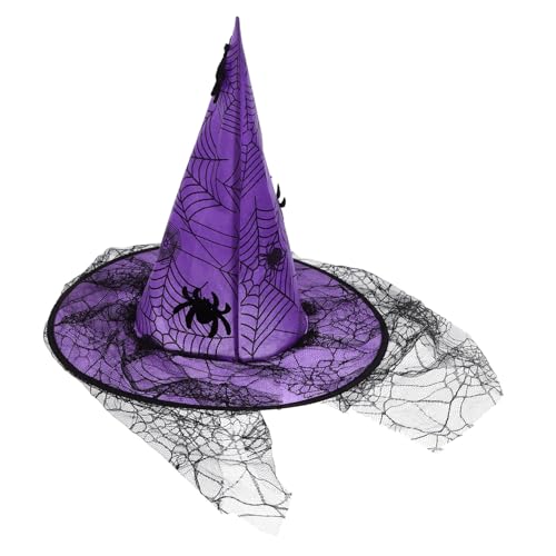 ERINGOGO Hexenhut Für Halloween Dekorativer Cosplay Hut Mit Einzigartigem Design Für Kostümpartys Und Maskeraden Leicht Und Bequem Perfektes Fotorequisit Für Unvergessliche Erinnerungen von ERINGOGO