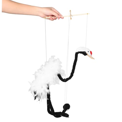 ERINGOGO Handgefertigte Holzmarionette mit Robusten Fäden Künstlichem Gefieder und Detailreicher Bemalung Interaktives für Kreative Unterhaltung und Pädagogisches Spiel von ERINGOGO
