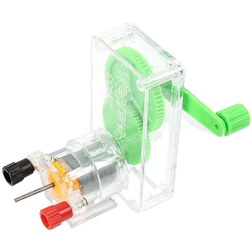 ERINGOGO Handkurbel Generator Für Experimente Elektro-Generator Für Physikunterricht Und Lernspielzeug Für Schüler Und Mittelschule Und Interaktiv von ERINGOGO