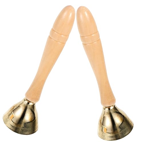 ERINGOGO Handglocken Musikinstrumente Handheld Percussion aus Reinem Kupfer mit Griff Sicher und Kompakt für Musikalische Früherziehung und ERINGOGO Handglocken Musikinstrumente Handheld Percussion aus Reinem Kupfer mit Griff Sicher und Kompakt für Musikalische Früherziehung und von ERINGOGO