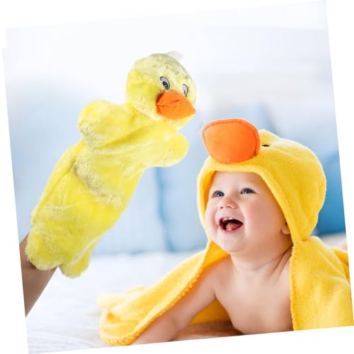 ERINGOGO Handpuppe Ente Plüsch Flauschig Waschbar Interaktives Kreativität Eltern Junge Mädchen Kommunikation von ERINGOGO
