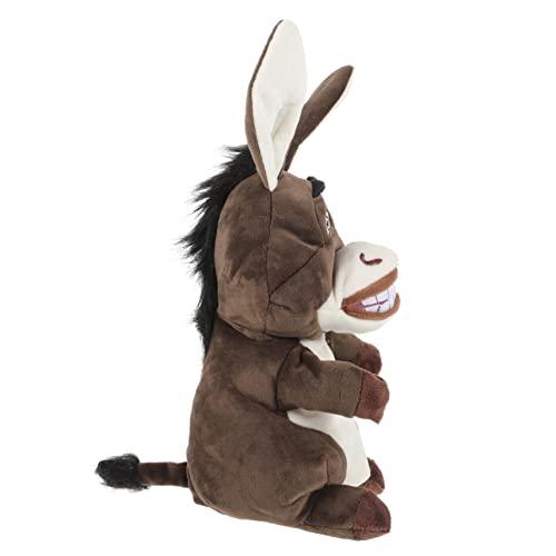 ERINGOGO Handpuppe Esel aus Weichem Plüsch Interaktives Kinderspielzeug für Erzählungen und Rollenspiele Cartoon Tierhandpuppe für Eltern Junge Mädchen Spiel Kindgerechtes Stofftier von ERINGOGO