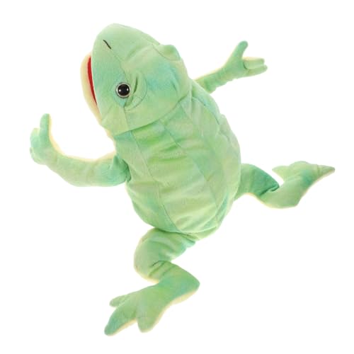 ERINGOGO Handpuppe Frosch Plüschspielzeug für Interaktive Tierhandpuppe für Kreatives Geschichtenerzählen für Schule und Kindergarten von ERINGOGO