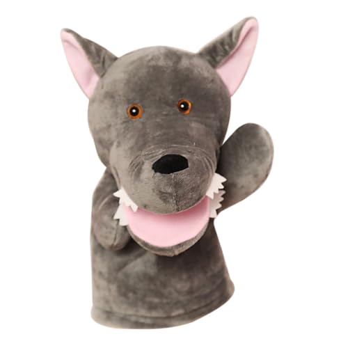 ERINGOGO Handpuppe Plüsch Tier Interaktive Wolf Handpuppe für Geschichtenerzählen Kreatives für Fördert Fantasie und Kommunikation für Rollenspiele und Eltern Interaktion von ERINGOGO