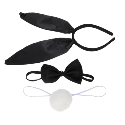 ERINGOGO Hasenohren Haarreif aus Satin mit Schleife und Plüschschwanz Leichtes Langlebiges Kaninchen Cosplay Kostüm Zubehör für Karneval Halloween und Party Erwachsene ERINGOGO Hasenohren Haarreif aus Satin mit Schleife und Plüschschwanz Leichtes Langlebiges Kaninchen Cosplay Kostüm Zubehör für Karneval Halloween und Party Erwachsene von ERINGOGO