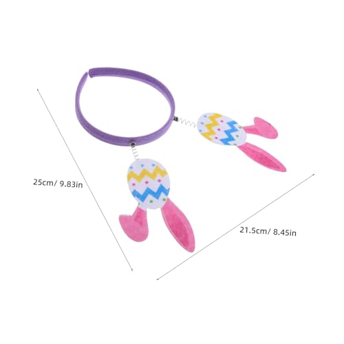 ERINGOGO Hasenohren Stirnband Kuscheliges Haarband mit Bunten Eierdesigns Weiches Material für Erwachsene Cosplay Party Accessoire ERINGOGO Hasenohren Stirnband Kuscheliges Haarband mit Bunten Eierdesigns Weiches Material für Erwachsene Cosplay Party Accessoire von ERINGOGO