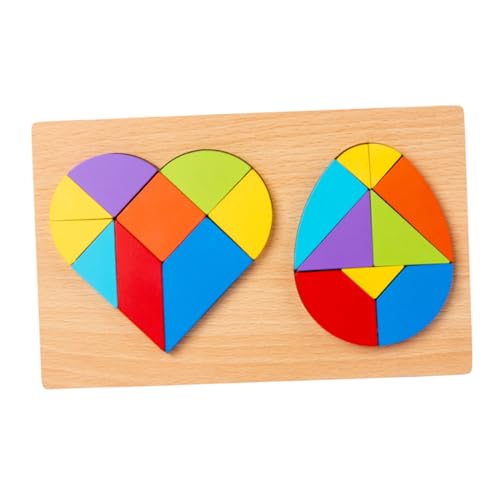 ERINGOGO Herz und Eierförmiges Holz Tangram Puzzle Pädagogisches für Frühen Entwicklung Interaktive Lernspielzeuge für Kleinkinder und Vorschulkinder ERINGOGO Herz und Eierförmiges Holz Tangram Puzzle Pädagogisches für Frühen Entwicklung Interaktive Lernspielzeuge für Kleinkinder und Vorschulkinder von ERINGOGO