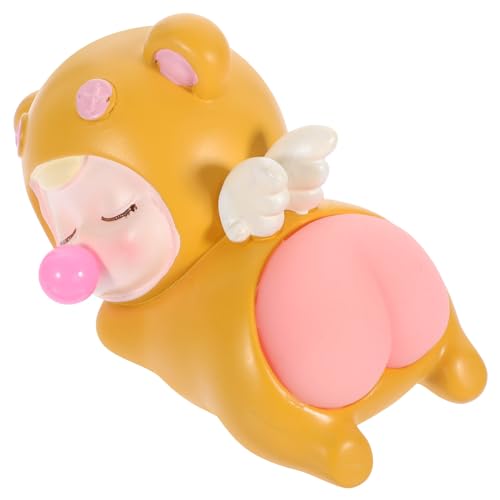 ERINGOGO Hintern Desktop-Ornamente Streich Pop Erwachsene Puppe Füller Bausatz Seltsam Spiel Zappeln Puzzle Office Stressball Lustig Kniffliger Ball Drückende Kugel Harz von ERINGOGO