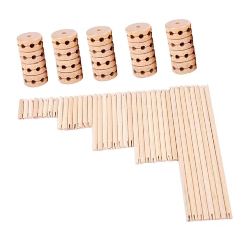 ERINGOGO Holz Bauklötze Lernspielzeug Motorikspielzeug Montessori Frühe Bildung Fördert Hand Auge koordination und Kognitive Entwicklung Spielspaß für Kleinkinder von ERINGOGO