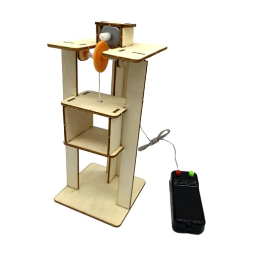ERINGOGO Holz DIY Aufzug Modellspielzeug für Batterieloser Bildungsaufzug zum Basteln und Experimentieren Kreatives Handwerksset für Frühe und Motorische Entwicklung ERINGOGO Holz DIY Aufzug Modellspielzeug für Batterieloser Bildungsaufzug zum Basteln und Experimentieren Kreatives Handwerksset für Frühe und Motorische Entwicklung von ERINGOGO