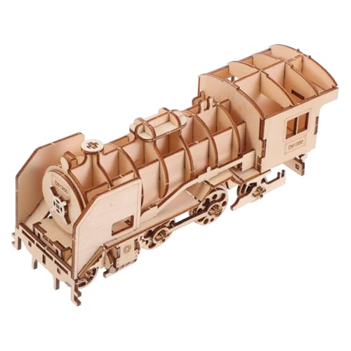 ERINGOGO Holz DIY Puzzle Zug Modell Bausatz für Hand Auge koordination Fördern Kreatives Lernspielzeug Aus Hochwertigem Holz Sicher und Umweltfreundlich von ERINGOGO