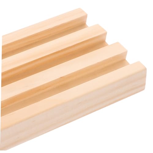 ERINGOGO Holz Domino Tray und Rack Rutschfester Spielkartenhalter Stabiler Holzständer für Domino und Buchstabenkarten für Verbessertes Spielvergnügen von ERINGOGO