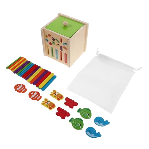 ERINGOGO Holz Farb Formsortierspielzeug Montessori Lernspiel für Ab Jahren Stabiles Holzmaterial Fördert Hand-Auge-koordination Feinmotorik und Kognitive Entwicklung von ERINGOGO