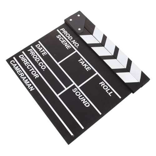 ERINGOGO Holz Filmklappe Klappbrett Regisseurs Brett Nachhaltig Robust Kreatives Filmemachen Schwarz für Familien ERINGOGO Holz Filmklappe Klappbrett Regisseurs Brett Nachhaltig Robust Kreatives Filmemachen Schwarz für Familien von ERINGOGO