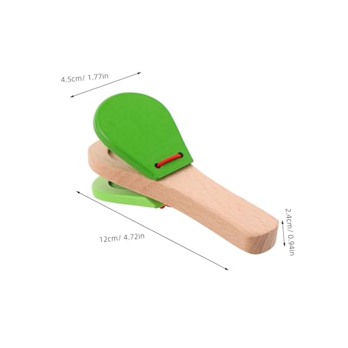 ERINGOGO Holz Handklapper Musikinstrument für Kleinkinder Montessori Percussion Instrument aus Robustem Holz Rhythmisches Lernspielzeug für Frühe Musikförderung und Spielerische Hand Auge ERINGOGO Holz Handklapper Musikinstrument für Kleinkinder Montessori Percussion Instrument aus Robustem Holz Rhythmisches Lernspielzeug für Frühe Musikförderung und Spielerische Hand Auge von ERINGOGO