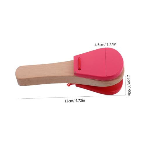 ERINGOGO Holz Kastagnetten mit Langem Griff Pädagogisches Musikspielzeug für Junge Mädchen und Kleinkinder Langlebige Orff Instrumente Musikalischen Entwicklung Sicher und Griffig Rot ERINGOGO Holz Kastagnetten mit Langem Griff Pädagogisches Musikspielzeug für Junge Mädchen und Kleinkinder Langlebige Orff Instrumente Musikalischen Entwicklung Sicher und Griffig Rot von ERINGOGO