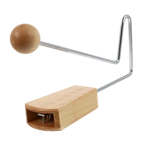 ERINGOGO Holz Klapperspielzeug Tremolo Percussion Instrument für Langlebiges Stabiles Musikinstrument Pädagogisches Musikspielzeug Fördert Hörvermögen und Eltern Junge Mädchen Interaktion von ERINGOGO