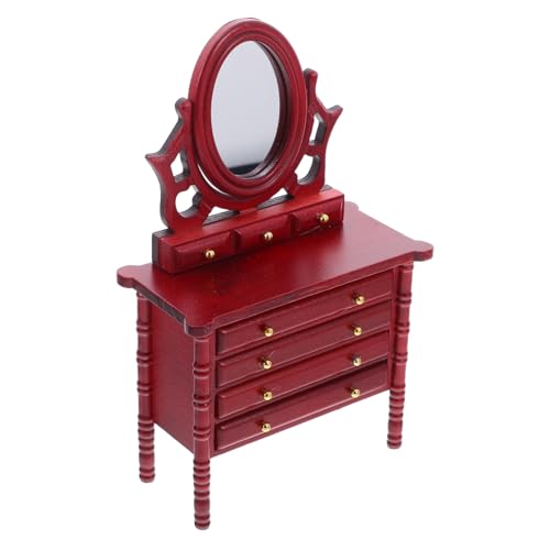 ERINGOGO Holz Kommode in Rotbraun Stabiles Möbelzubehör für Puppen Schlafzimmer und Wohnzimmer Szenen ERINGOGO Holz Kommode in Rotbraun Stabiles Möbelzubehör für Puppen Schlafzimmer und Wohnzimmer Szenen von ERINGOGO
