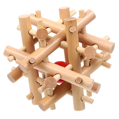 ERINGOGO Holz Kugel im Käfig Puzzle und Entwicklungsspielzeug für Fördert Kognitive Fähigkeiten und Hand Auge Koordination für Familienaktivitäten und Gemeinsames ERINGOGO Holz Kugel im Käfig Puzzle und Entwicklungsspielzeug für Fördert Kognitive Fähigkeiten und Hand Auge Koordination für Familienaktivitäten und Gemeinsames von ERINGOGO
