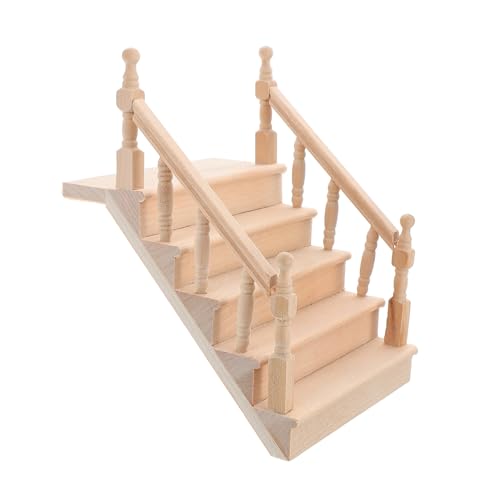 ERINGOGO Miniatur-treppe Aus Holz Mini-möbelset Für Puppenhaus-Dekoration Kreatives Spielzeug Für Jungen Und Mädchen ERINGOGO Miniatur-treppe Aus Holz Mini-möbelset Für Puppenhaus-Dekoration Kreatives Spielzeug Für Jungen Und Mädchen von ERINGOGO