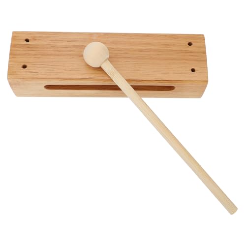 ERINGOGO Holz Percussion Instrument Musikrhythmusblock Holzspielzeug Pädagogisches Schlaginstrument Leicht Tragbar Sicher für Musikalische Früherziehung und Geschenkideen von ERINGOGO