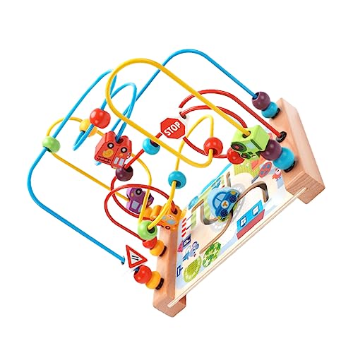 ERINGOGO Holz Perlen Labyrinth Für Pädagogisches Maze Mit Runden Perlen Lustiges Lernspielzeug Für Kleinkinder Zur Frühen Der Motorischen Fähigkeiten ERINGOGO Holz Perlen Labyrinth Für Pädagogisches Maze Mit Runden Perlen Lustiges Lernspielzeug Für Kleinkinder Zur Frühen Der Motorischen Fähigkeiten von ERINGOGO