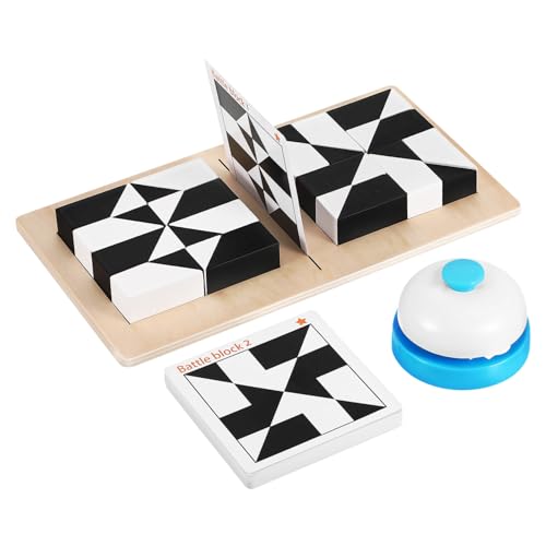 ERINGOGO Holz Puzzle mit Bauklötzen aus Buchenholz und Herausforderungskarten Kreatives Denkspiel für Erwachsene und Tragbar und Vielseitig für Gruppen und Einzelspiel von ERINGOGO