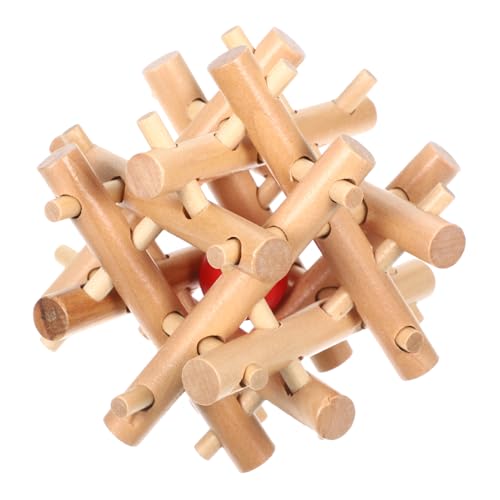 ERINGOGO Holz Puzzlespielzeug für Erwachsene und Interaktives Lernspielzeug zur Verbesserung der Hand Auge Koordination und Logischen Denkfähigkeiten Sicheres Natürliches Holz von ERINGOGO