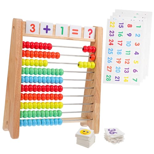 ERINGOGO Holz Rechenrahmen mit Bunten Perlen und Zahlenkarten Montessori Mathe für Vorschul Arithmetik Zählhilfe für Rechnen Addition und Subtraktion Pädagogisches Lernspielzeug ERINGOGO Holz Rechenrahmen mit Bunten Perlen und Zahlenkarten Montessori Mathe für Vorschul Arithmetik Zählhilfe für Rechnen Addition und Subtraktion Pädagogisches Lernspielzeug von ERINGOGO