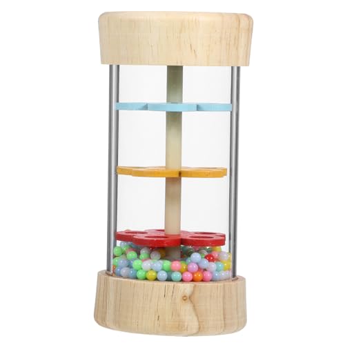 ERINGOGO Holz Regenstick Musikspielzeug für Kleinkinder Lernspielzeug zur Frühförderung Sensorisches Rhythmusinstrument Sicher und Langlebig von ERINGOGO