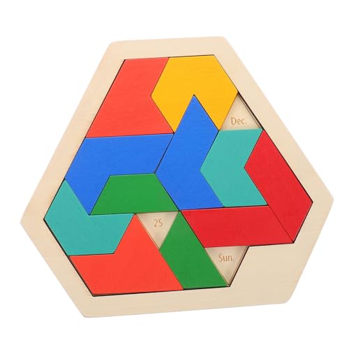 ERINGOGO Holz Sechseck Puzzle Montessori Multifunktional Kreativitätsfördernd Logikspiel Iq Frühe Entwicklung Reise von ERINGOGO