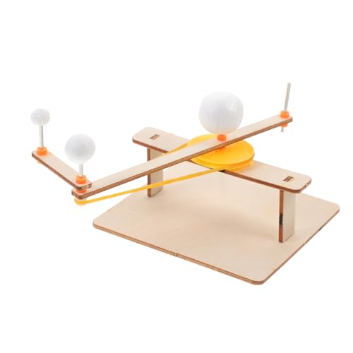 ERINGOGO Holz Solar System Prop DIY Planetarium Modellset für Erziehendes Sonnensystem Lehrmodell mit Erde Mond Planeten Wissenschaftliches Experimentierspielzeug Lernförderndes Bastelset von ERINGOGO