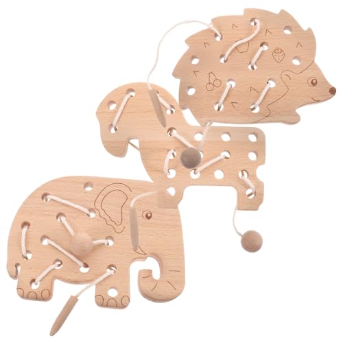 ERINGOGO Holz Steckspiel für Pädagogisches Montessori Fädelspielzeug Motorische Handgefertigtes Holzspiel zum Trainieren von Auge Hand Koordination und Logischem Langlebig und Sicher ERINGOGO Holz Steckspiel für Pädagogisches Montessori Fädelspielzeug Motorische Handgefertigtes Holzspiel zum Trainieren von Auge Hand Koordination und Logischem Langlebig und Sicher von ERINGOGO