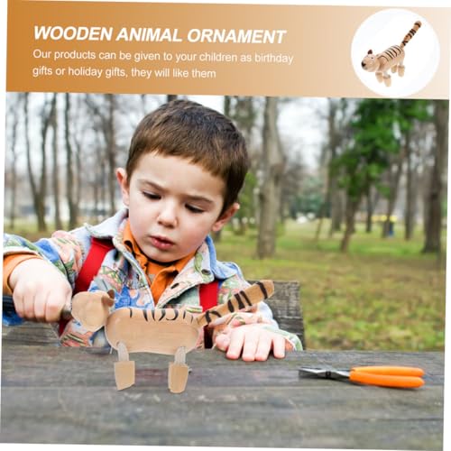 ERINGOGO Holz Tiermodell Kinderzimmer Dekoration Desktop Schmuck Kreative Handwerksfigur Leicht Tragbar Kompakt Für Jungen Mädchen ERINGOGO Holz Tiermodell Kinderzimmer Dekoration Desktop Schmuck Kreative Handwerksfigur Leicht Tragbar Kompakt Für Jungen Mädchen von ERINGOGO