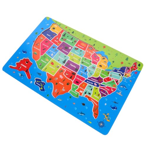 ERINGOGO Holz Usa Karte Puzzle Bildungsgeografie Puzzle für Jungen und Interaktives Räumlichen Wahrnehmung und des Geografischen Verständnisses für Ab Jahren ERINGOGO Holz Usa Karte Puzzle Bildungsgeografie Puzzle für Jungen und Interaktives Räumlichen Wahrnehmung und des Geografischen Verständnisses für Ab Jahren von ERINGOGO