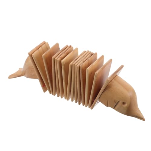 ERINGOGO Holz-klatschinstrument Delfinform für Vorschulkinder Kinderfreundliches Orff-Percussion Holz Ergonomisch Gestaltet für Rhythmus Musikeinführung von ERINGOGO
